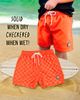 Fletch Fletch Neon Color Change Checker Swim Trunks - 2