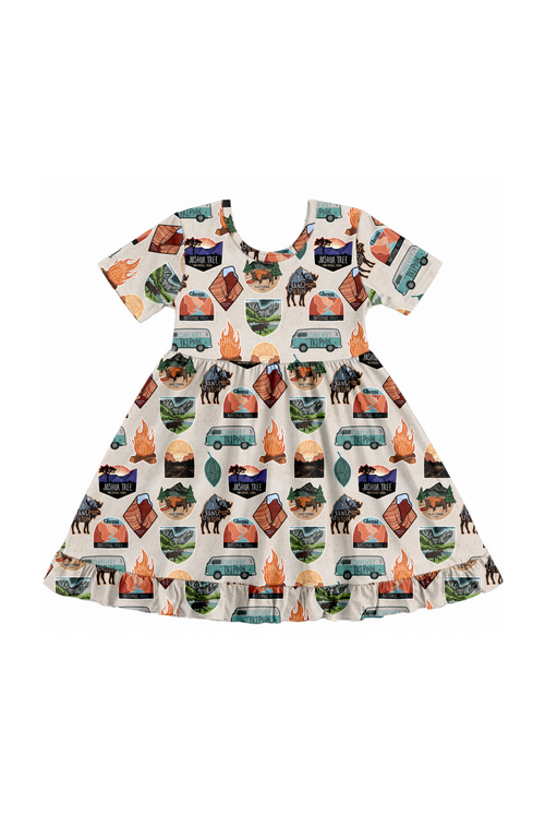 Fletch Fletch Tiny Traveler Shortsleeve Twirl Dress