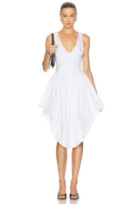 fleur du mal fleur du mal Bustier Poplin Lacing Dress