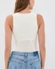 Fleur du Mal Fleur du Mal Cotton Scoop Neck Thong Bodysuit Ivory - 3