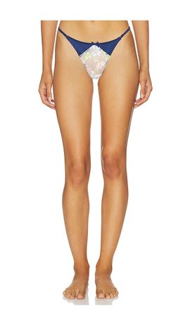fleur du mal fleur du mal Delara Embroidered Thong