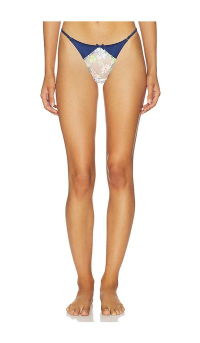 fleur du mal fleur du mal Delara Embroidered Thong