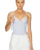 fleur du mal fleur du mal East Hampton Poplin Corset Top - 1