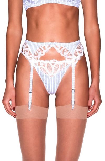 Fleur Du Mal Fleur Du Mal East Hampton Poplin Garter Belt