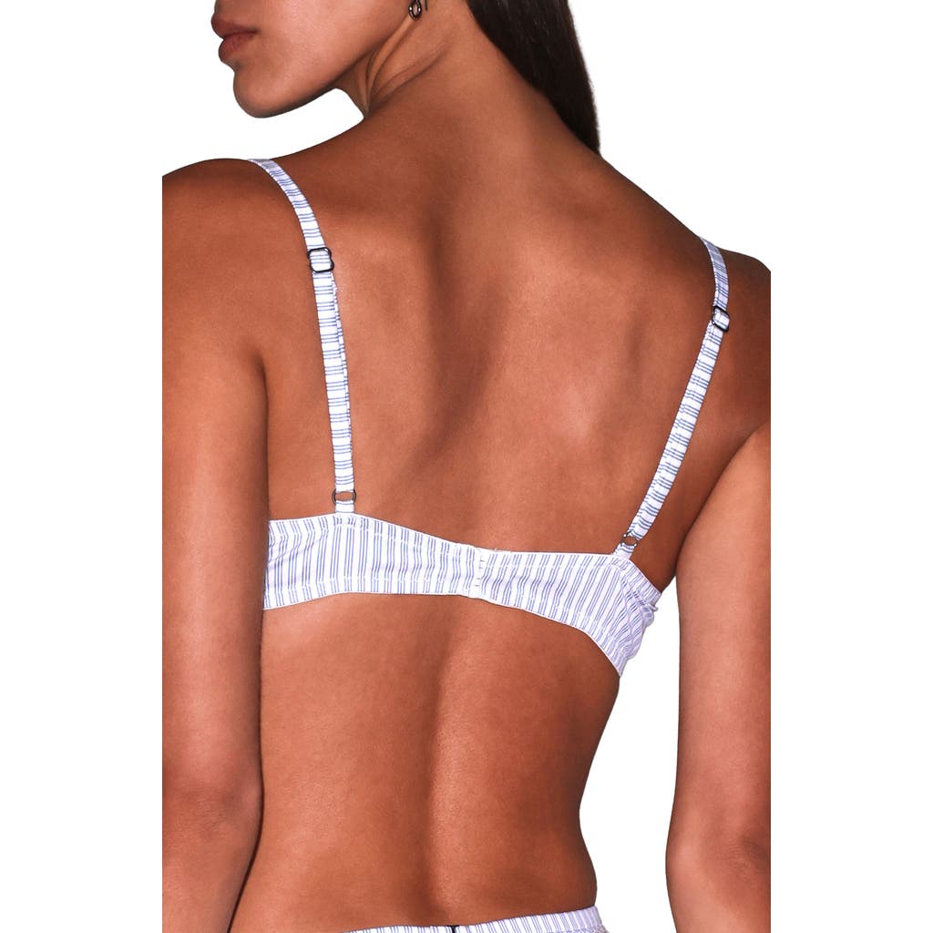 Fleur Du Mal Fleur Du Mal East Hampton Poplin Underwire Bra