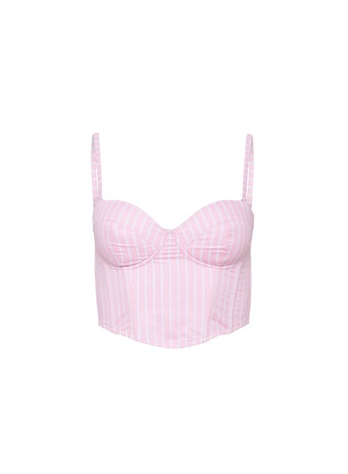 Fleur Du Mal Fleur Du Mal Hampton Poplin Cropped Bustier