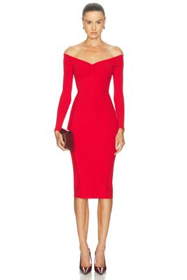 fleur du mal fleur du mal Hourglass Rib Midi Dress