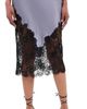 Fleur du Mal Fleur du Mal Juliet Lace and Silk Skirt Lavender Smoke - 1