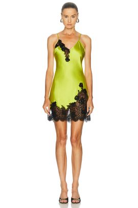 fleur du mal fleur du mal Juliet Lace Mini Slip Dress
