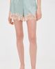 Fleur du Mal Fleur du Mal Juliet Lace Shorts Frosted Mint - 2