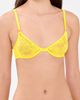 Fleur du Mal Fleur du Mal Le Stretch Lace Demi Bra Lemon - 2