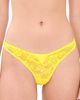 Fleur du Mal Fleur du Mal Le Stretch Lace Thong Lemon - 1