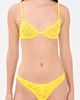 Fleur du Mal Fleur du Mal Le Stretch Lace Thong Lemon - 4
