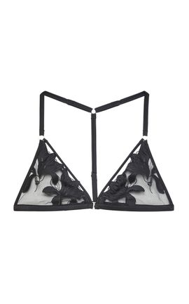 Fleur du Mal Fleur du Mal Lily Embroidery Racer Triangle Bra