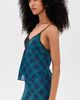 Fleur du Mal Fleur du Mal Navy Tartan Cami Navy Tartan - 4