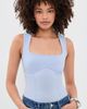 Fleur du Mal Fleur du Mal Organic Cotton Scoop Neck Bodysuit Ice Queen - 2