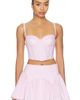 fleur du mal fleur du mal Poplin Cropped Hamptons Bustier - 1