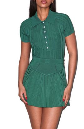 Fleur Du Mal Fleur Du Mal Rib Flared Skirt