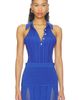 fleur du mal fleur du mal Rib Polo Halter Neck Bodysuit - 1