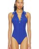 fleur du mal fleur du mal Rib Polo Halter Neck Bodysuit - 2