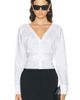 fleur du mal fleur du mal Ruched Poplin Shirt - 1