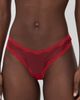 Fleur du Mal Fleur du Mal Sheer Tulle Thong Rouge - 2
