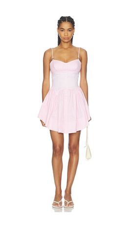 fleur du mal fleur du mal Short Button-up Garter Dress