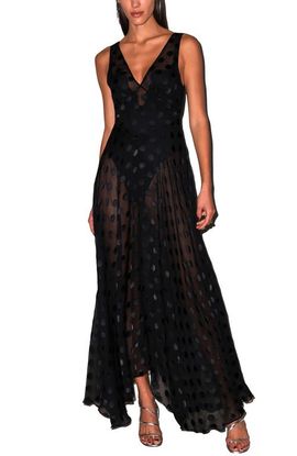 Fleur Du Mal Fleur Du Mal Silk Dot Gown