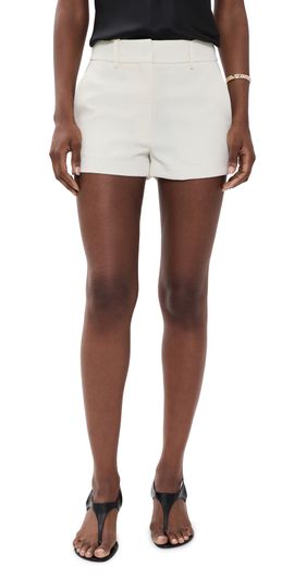 Fleur du Mal Fleur du Mal Tuxedo Shorts Ivory