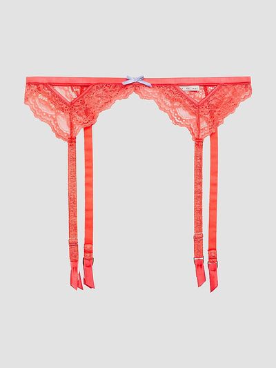 Fleur du Mal Women's Bianca Lace Garter Belt