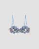 Fleur du Mal Women's Hydrangea Embroidery Balconette Bra - 1