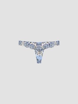 Fleur du Mal Women's Hydrangea Embroidery Thongs