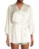 Fleur du Mal Women's Satin Short Robe - 3