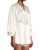 Fleur du Mal Women's Satin Short Robe - 4