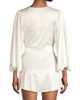 Fleur du Mal Women's Satin Short Robe - 5