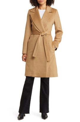 Fleurette Fleurette Casey Belted Cashmere Wrap Coat