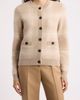 Fleurette Fleurette Windowpane Plaid Cashmere & Silk Cardigan - 1