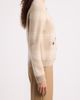 Fleurette Fleurette Windowpane Plaid Cashmere & Silk Cardigan - 3