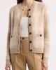 Fleurette Fleurette Windowpane Plaid Cashmere & Silk Cardigan - 4