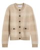 Fleurette Fleurette Windowpane Plaid Cashmere & Silk Cardigan - 5