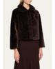 Fleurette Odette Reversible Cropped Shearling Jacket - 4