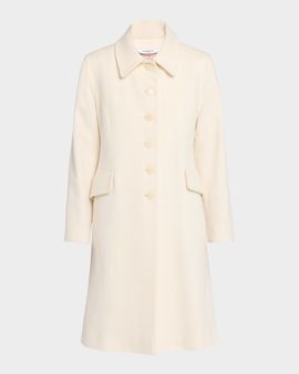 Fleurette Sofia Wool Fit-and-Flare Coat