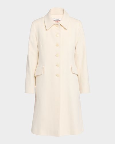 Fleurette Sofia Wool Fit-and-Flare Coat