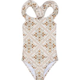 Flirtt Gottex Flirtt Gottex Love Notes Square Neck Ruffle One Piece Swimsuit