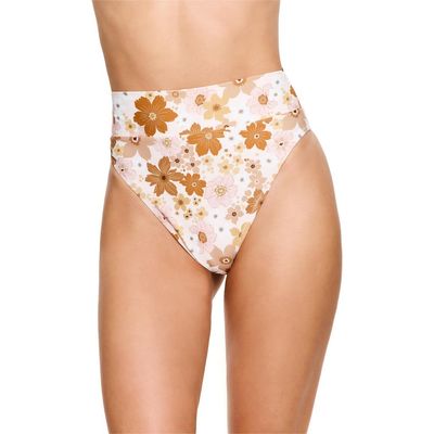 Flirtt Gottex Flirtt Gottex Nostalgic Bloom Ultra High Waist Bikini Bottom Swimsuit