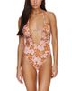 Flirtt Gottex Flirtt Gottex Summer Memories Deep Plunge Cut Out Halter One Piece - 1