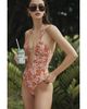 Flirtt Gottex Flirtt Gottex Summer Memories Deep Plunge Cut Out Halter One Piece - 2