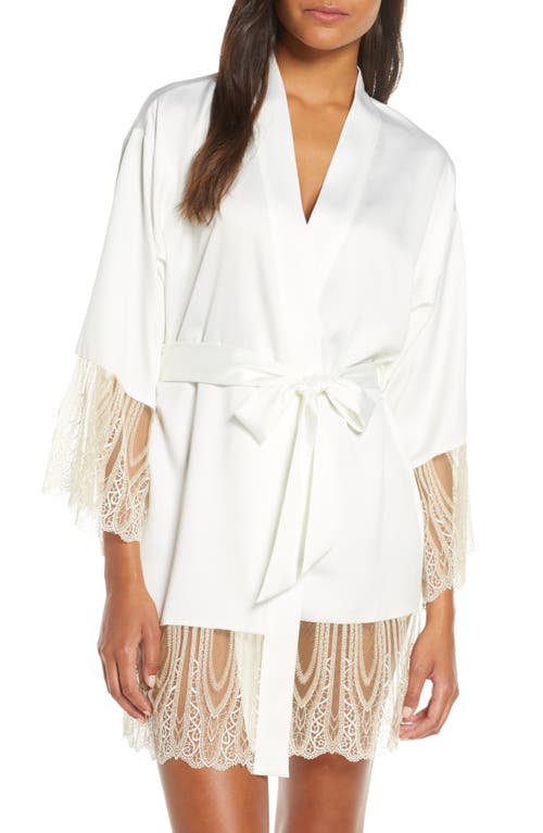 Flora Nikrooz - Aurora Satin & Lace Short Robe