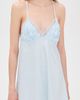 Flora Nikrooz Flora Nikrooz Kylie Chemise with Lace Ice Blue - 2