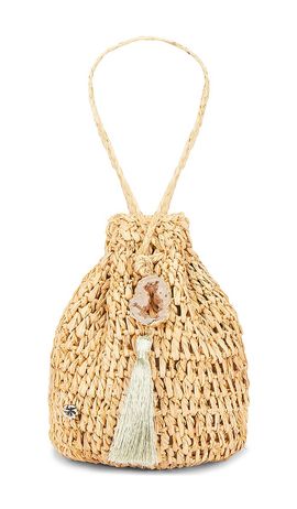 florabella florabella Stintino Hand Crochet Raffia Wristlet